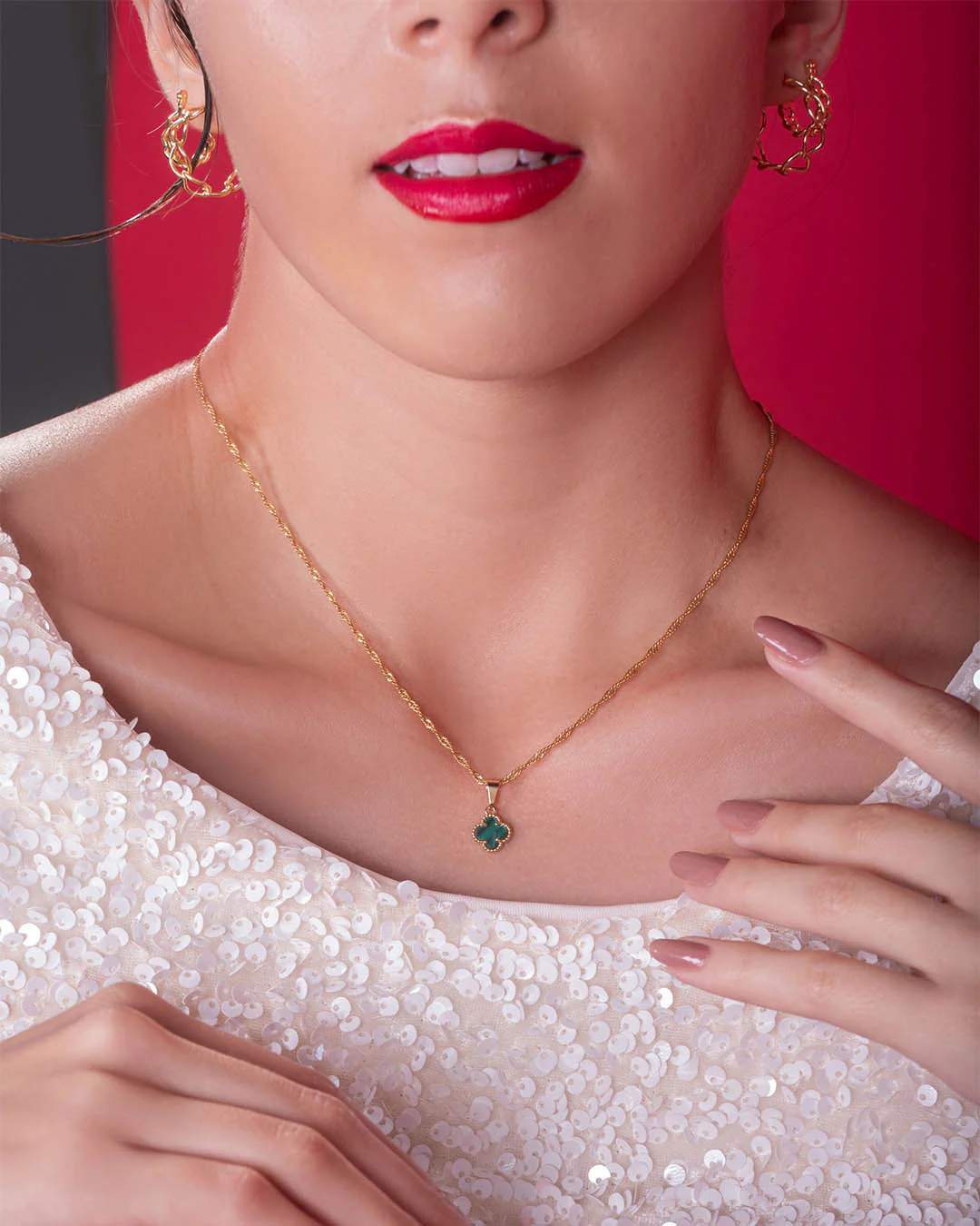 DIJE TREBOL CLOVER VERDE - Image 2