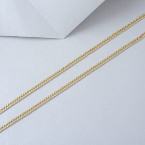CADENA CUBANA CONTINUA 2MM 45CM ORO LAMINADO 18 K