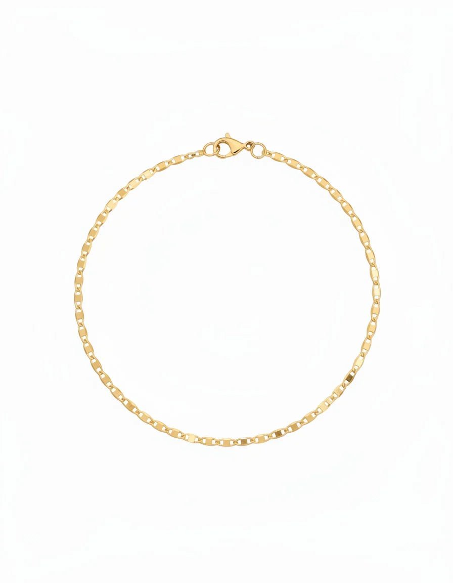 TOBILLERA PLANA DIAMANTADA 2MM 25CM