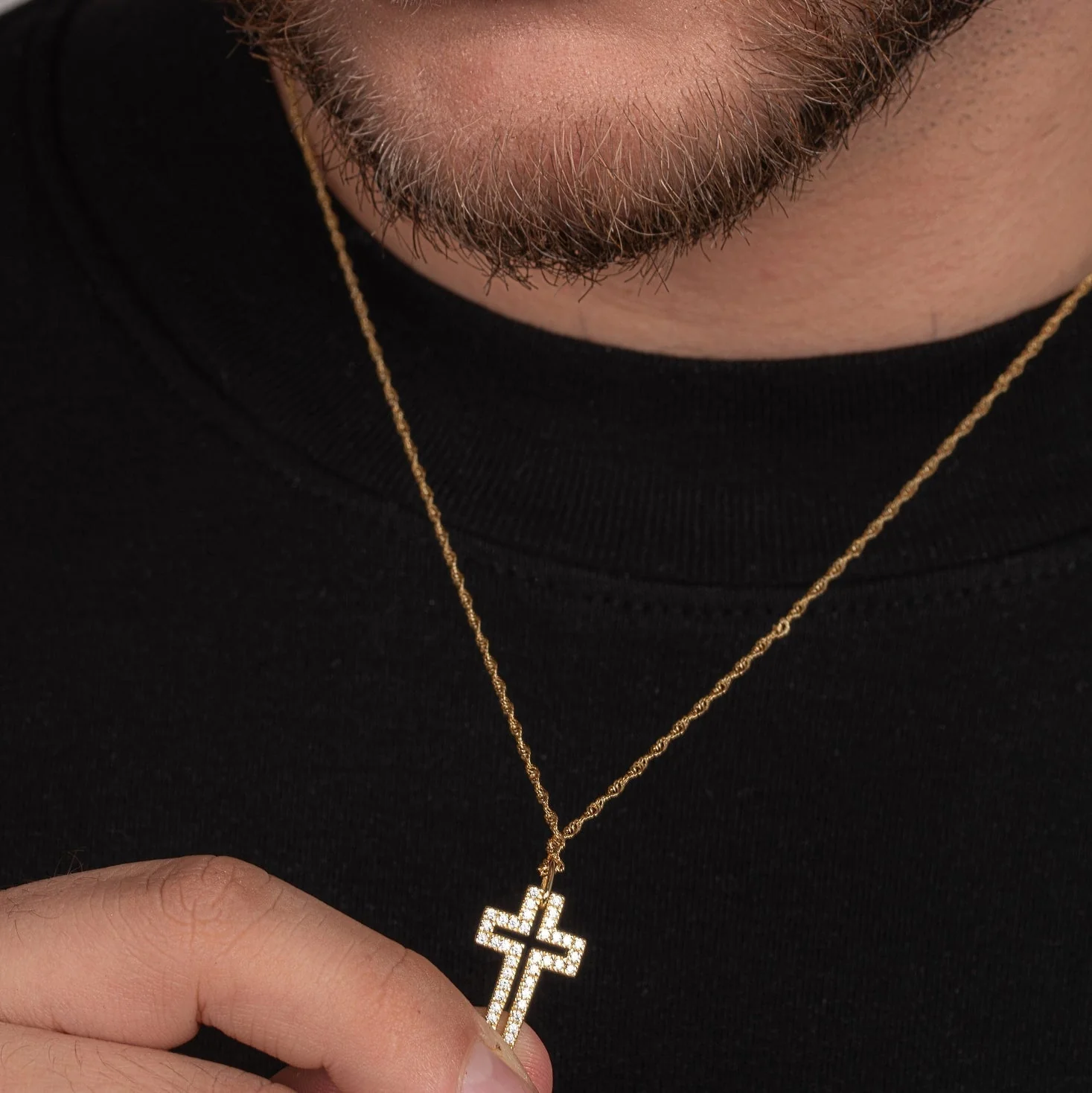 DIJE CRUZ DIAMANTE 2,2CM - Image 2