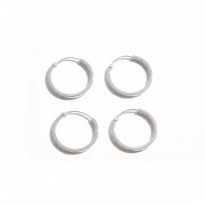 CANDONGAS TUB CUADRADA PLATA S925