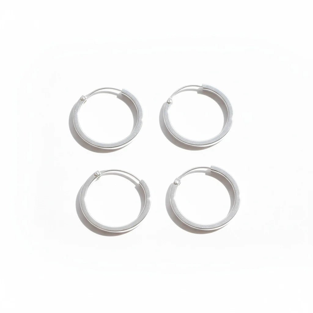 CANDONGAS TUB CUADRADA PLATA S925