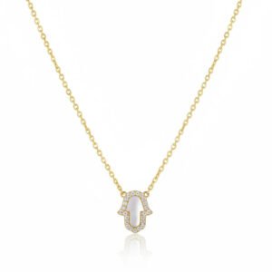 CADENA MANO HAMSA LUZ 45+5CM