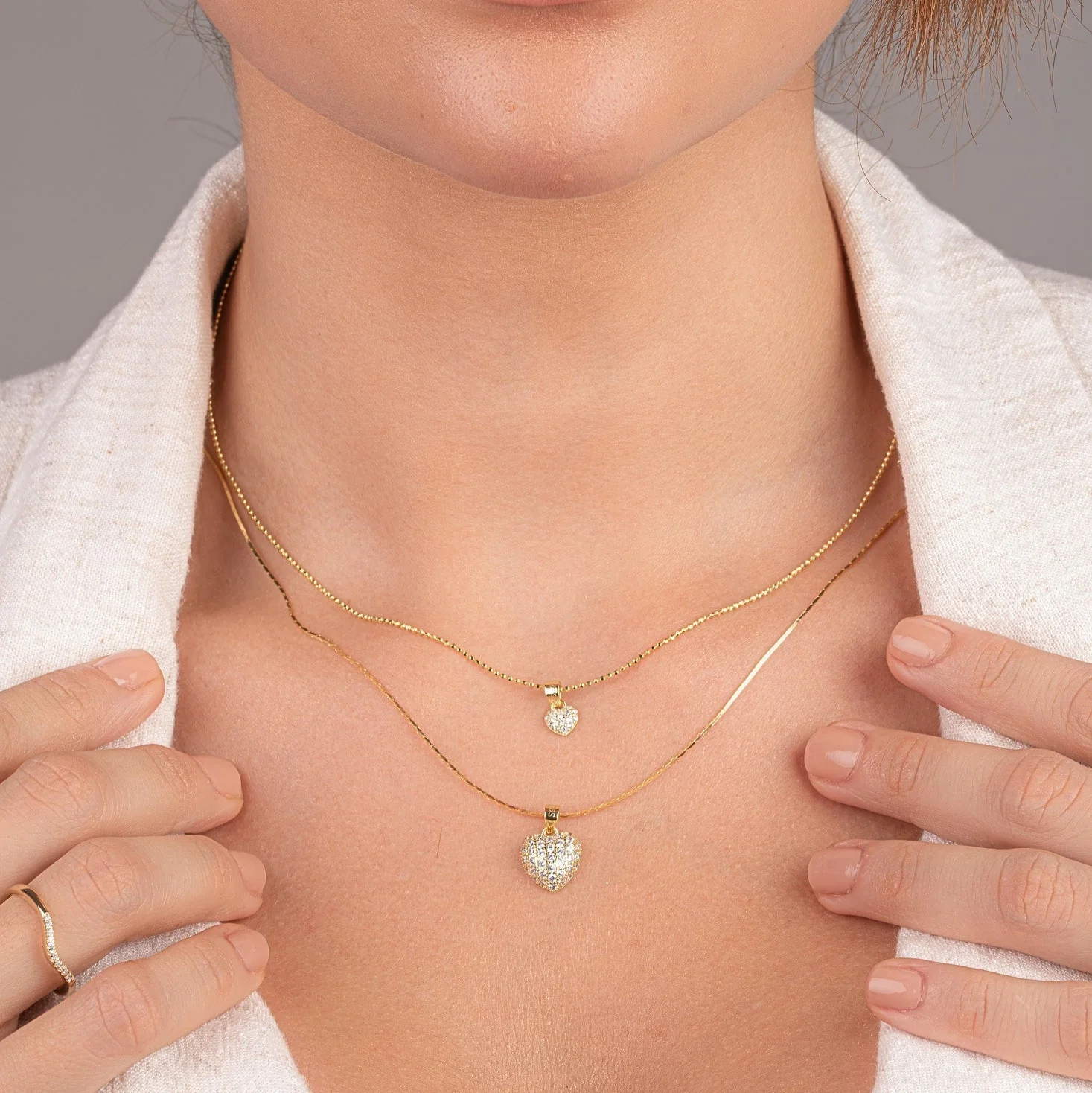 DIJE CORAZON RELIEVE 1,5CM - Image 3