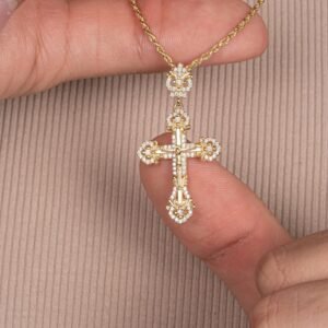 DIJE CRUZ DE PODER 4CM